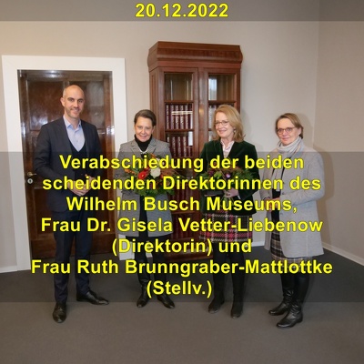 20221220 Verabschiedung Direktorinnen Wilhelm-Busch-Museum