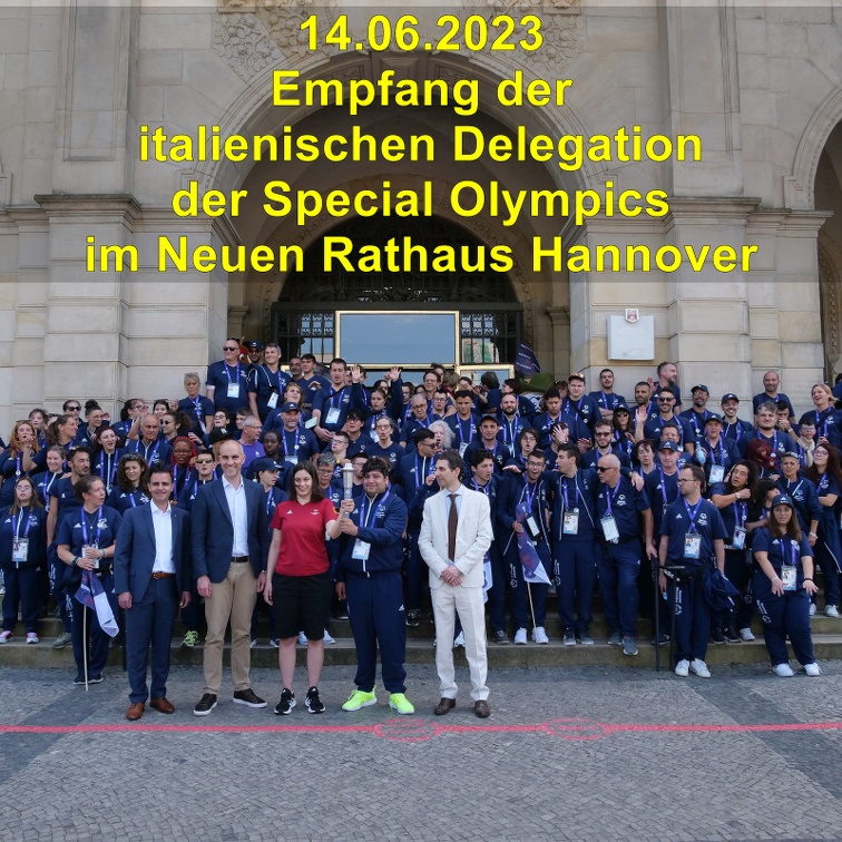 A Empfang italienische Delegation Special Olympics