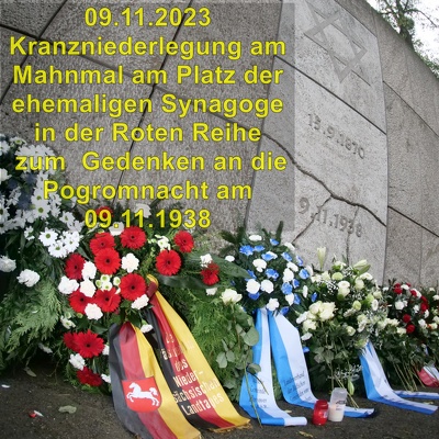 20231109 Gedenken Progromnacht 1938 Rote Reihe