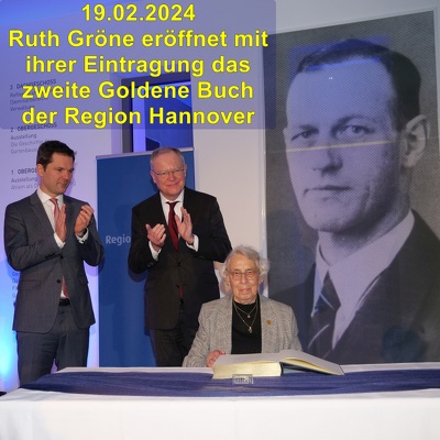 20240219 Ruth Groene Eintragung 2 Goldenes Buch Region Hannover