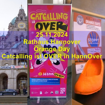 20241125b Rathaus Hannover Orangeday Catcalling